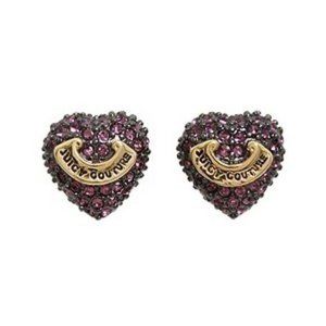 FINAL Juicy Couture Purple Rhinestone Stud Earring